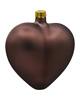 ozdoby choinkowe Bombka choinkowa: Serce matowe: brązowe 1