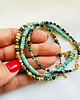 bransoletki z kamieni naturalnych Komplet Bransoletek z kamieni, naturalny turkus i turmalin 1