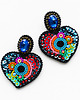 kolczyki soutache Kolekcja Frida - kolczyki kolorowe serca 1