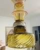 lampy wiszące Lampa wisząca szklana artdeco prl vintage retro Amber Glow 8
