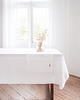 obrusy i serwetki Lniany Bieżnik Heavy Linen PURE WHITE 3