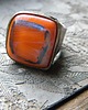 pierścionki - różne Kwadrat  orange błysk  -  pierścień / sygnet 5