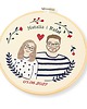 Ślub - inne Personalizowana pamiątka ślubna/zaręczynowa , haft w tamborku 4