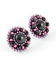 kolczyki swarovski Kolczyki Swarovski Groszki black&orchid 1