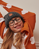swetry dla dziewczynki Sweter dziecięcy SKY orange 6