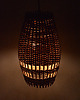 lampy wiszące Lampa sufitowa z wiklinowym kloszem, Dania, lata 60. 5