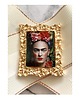 broszki Nowa Kolekcja  Brosz FRIDA  z miniaturowym obrazem 5