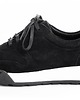 sneakersy damskie Sneakersy skórzane -  biało czarne  (7024) 3