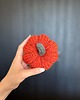 dodatki - różne Dynia ozdobna handmade, rozmiar L, kolor ciemnopomarańczowy - 1 szt. 3