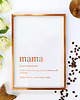 plakaty Plakat Mama Rzeczownik,  Złota typografia 2