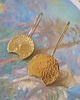 kolczyki z mosiądzu Gold Moon 1