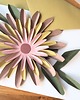 kartki scrapbooking Kartka z papierowym kwiatem oliwka 1