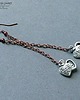 kolczyki - inne Urocze serduszka na łańcuszku dla fanki długich kolczyków handmade 3