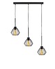 lampy wiszące Czarna lampa wisząca do salonu w stylu loftowym ROMOS LOFT 4