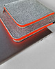 etui na laptopa ETUI MACBOOK z filcu fluo pomarańczowy zamek 2