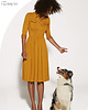 sukienki midi damskie sukienka midi CIAO BELLA musztardowa 3