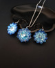 komplet biżuterii Błękitny Komplet Biżuterii "Aqua Bohemica Maxima" - Kolczyki i Naszyjnik 1