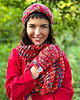 czapki damskie Czapka nieugniatająca włosów MERINO 50% THIS IS IT ,,Czerwienie" 4