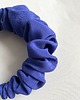 opaski do włosów Niebieska jedwabna marszczona opaska Chaber maxi 5