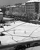 fotografia Plakat Vintage Prostokąt - Rynek Główny w Krakowie Zimą 1