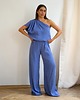 spodnie materiałowe damskie SPODNIE PREMIUM PALAZZO FEELINGS QUEEN BLUE bossy 1