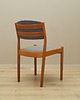 krzesła Komplet sześciu krzeseł, duński design, lata 60, Poul M. Volther, FDB M 4