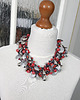 kolie Naszyjnik Industrial Red 4