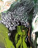 obrazy DUCH LASU VII. KORA. 40x50 cm Akryl na płótnie Abstrakcja do salonu 7