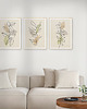 plakaty Zestaw 3 stylowych plakatów w stylu Boho, rośliny, liście, kwiaty, line art. 2