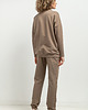 spodnie dresowe damskie Spodnie dresowe w typie jogger, MMM38, cappuccino 1
