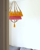 lampy wiszące Boho Lampa Abażur z Chwostami-Katja Słoneczna Fuksja 2