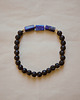 biżuteria męska Męska bransoletka, lapis lazuli i lawa 3