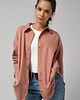koszule damskie  Różowa wełniano-jedwabna koszula, DUSTY ROSE 3