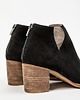 botki damskie SKÓRZANE BOTKI DO KOSTKI ZAPATO 501 CZARNY WELUR 4