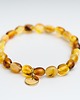 bransoletki z kamieni naturalnych Personalizowana bransoletka z bursztynu bałtyckiego elastyczna 3