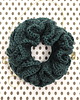 gumki do włosów Frotka do włosów scrunchie gumka szydełkowa szmaragd 1