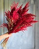 dodatki - różne Elegancka boho kompozycja do wazonu - bordowo-złota 2