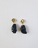 kolczyki z mosiądzu Kolczyki GARDEN OF EDEN czarny turmalin, mosiądz sztyfty 2