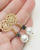 kolczyki pozłacane Kolczyki pozłacane Pearls /white/ perły vol. 20 2