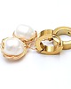 kolczyki pozłacane Kolczyki pozłacane Pearls [white] perły vol. 28 2
