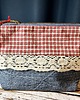 kosmetyczki Jeansowa kosmetyczka z koronką MISS 5