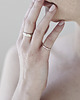 pierścionki - różne POLYGON MINI ring / satin brass 3