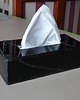 skrzynki, kufry i pudła Elegancki PREZENT. Czarne pudełko witrażowe na chusteczki 4