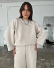 spodnie dresowe damskie Spodnie Vintage light mocca melange 5