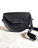 torby na ramię ROUND bag  półkole crossbody czarna skóra jucht 3
