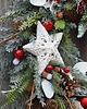 wianki bożonarodzeniowe Wianek świąteczny WHITE STARS 1