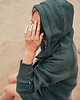 bluza z kapturem damska Bluza rozpinana LUZAK khaki 5