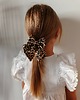 dziewczynka - inne Gumka jedwabna z kokardą MINI scrunchie sawanna 1