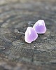 kolczyki ceramiczne Małe kolczyki ceramiczne serca Lawendowa polana 5