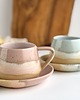filiżanki Zestaw dla dwojga filiżanka ceramiczna - Różowe i niebieskie migdały 3